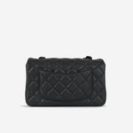 Chanel Mini Rectangular - So Black Iridescent Lambskin