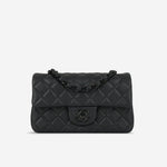 Chanel Mini Rectangular - So Black Iridescent Lambskin