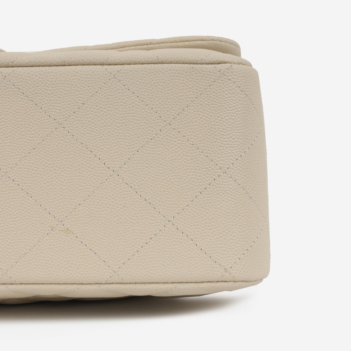 Chanel Classic Jumbo Double Flap - Ecru Caviar | Champagne Gold Hardware