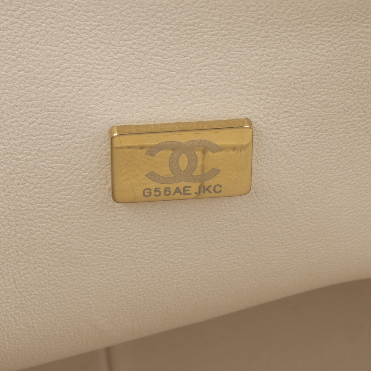 Chanel Classic Jumbo Double Flap - Ecru Caviar | Champagne Gold Hardware