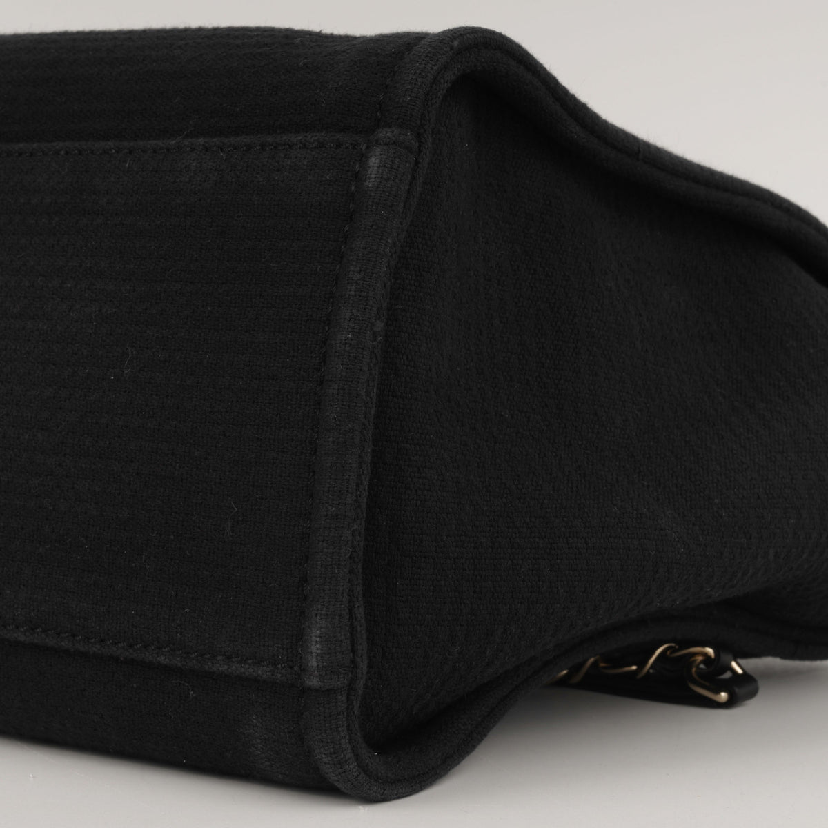 Chanel Small Deauville - Black Mixed Fabrics | Champagne Gold Hardware