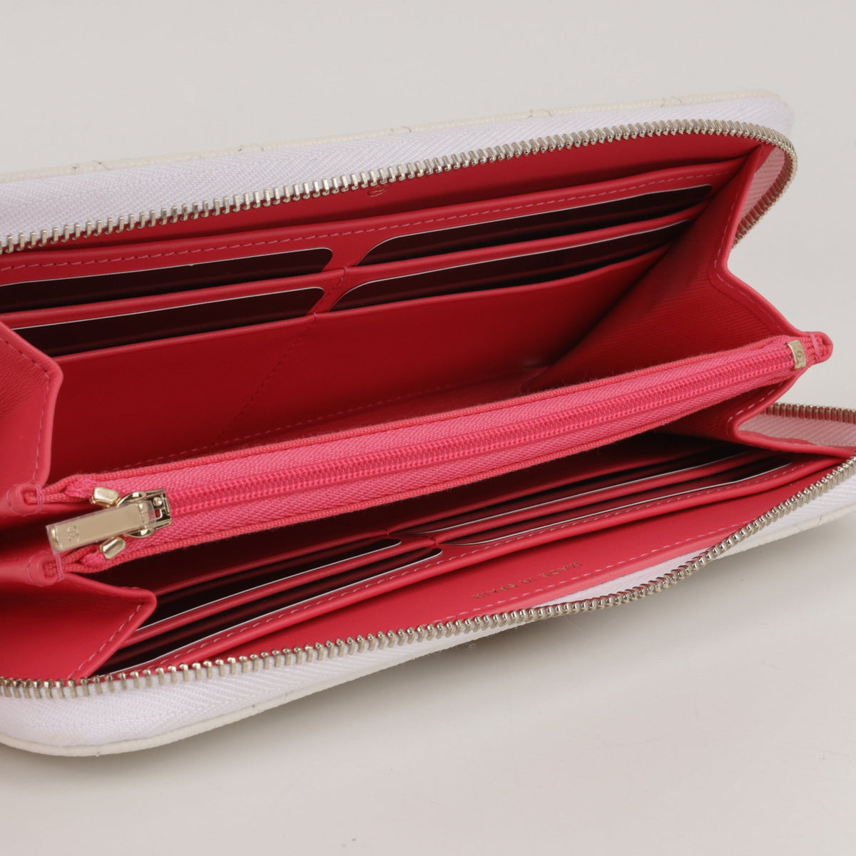 Chanel Zipped Long Wallet | Champagne Gold Hardware