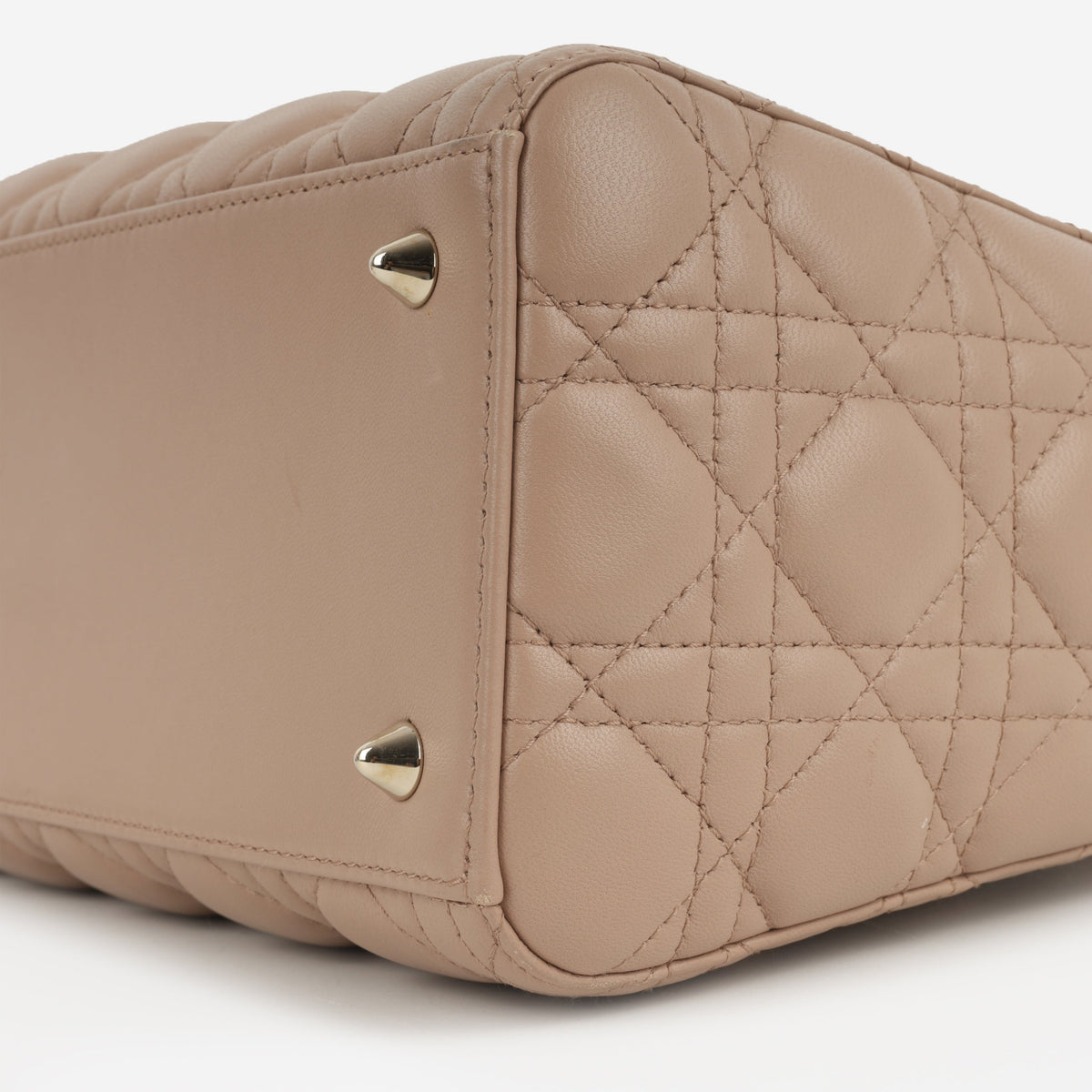 Dior Medium Lady Dior - Blush Lambskin | Champagne Gold Hardware