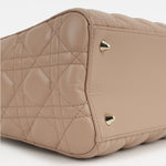 Dior Medium Lady Dior - Blush Lambskin | Champagne Gold Hardware