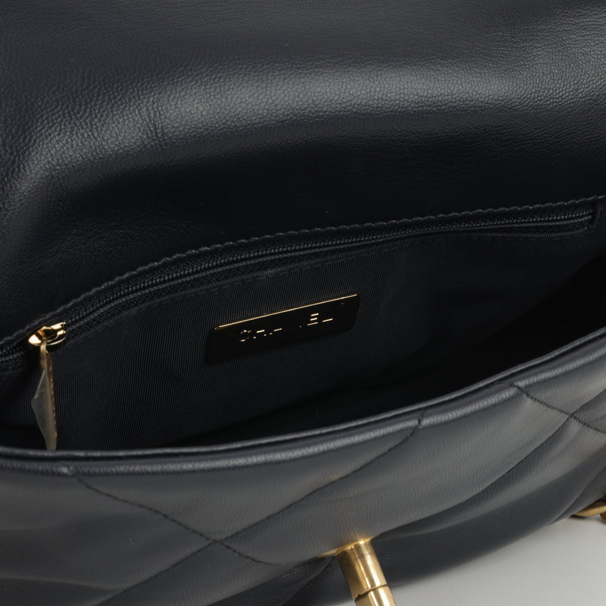 Chanel Small 19Midnight Blue Lambskin | Gold & Silver Hardware