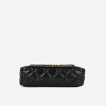 Chanel Small Hobo Bag - Black Shiny Crumpled Calfskin | Gold Hardware