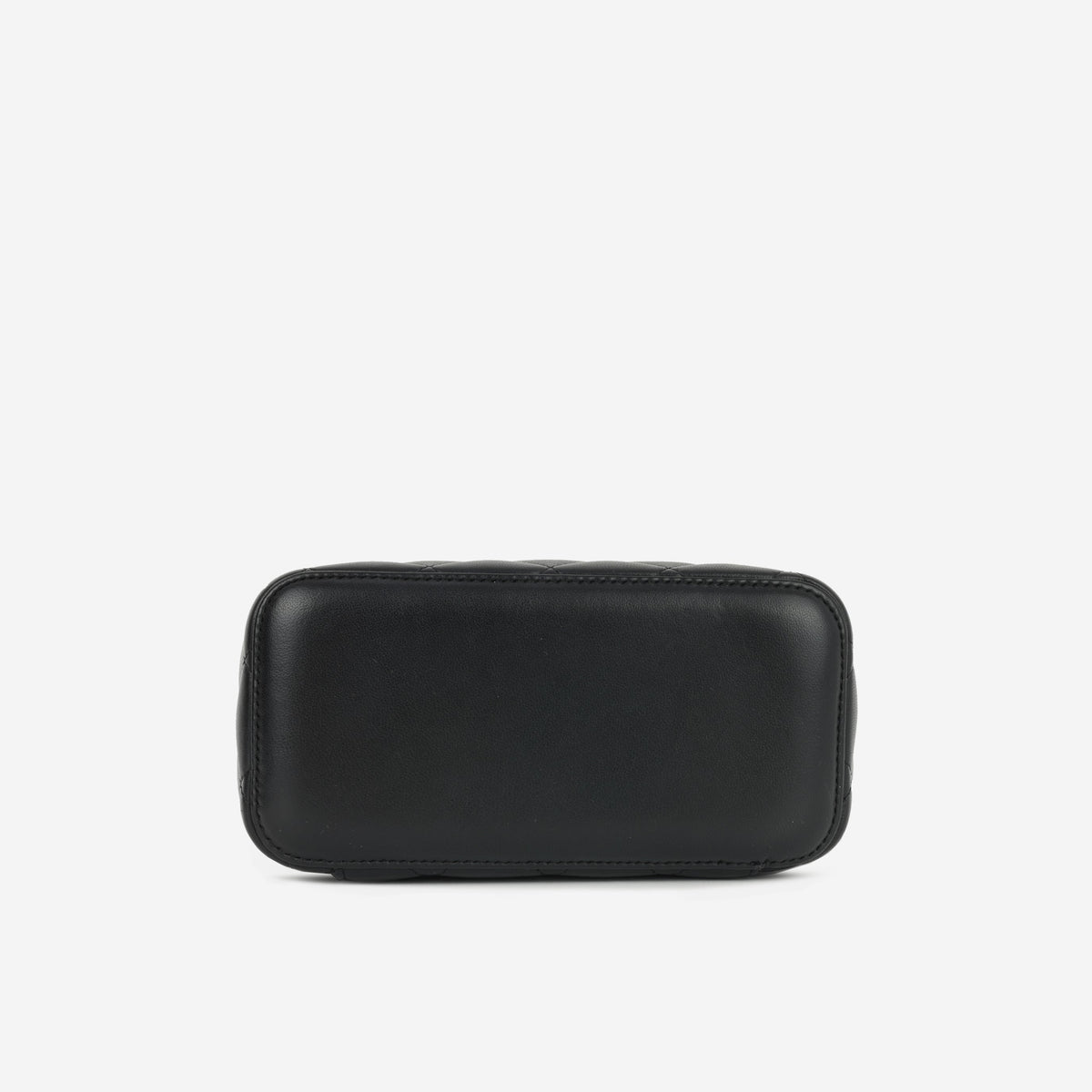 Chanel Small Vanity on Chain Pearl Crush - Black Lambskin | Antique Gold Hardware