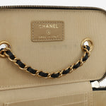 Chanel Small Vanity on Chain Pearl Crush - Black Lambskin | Antique Gold Hardware