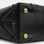 Chanel Small Surpique Stitch Tote | Black Calfskin