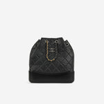Chanel Gabrielle Backpack - Black Aged Calfskin | Mixed Hardware