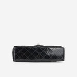 Chanel Medium Classic Flap - Black Patent | Silver hardware