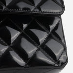 Chanel Medium Classic Flap - Black Patent | Silver hardware