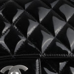 Chanel Medium Classic Flap - Black Patent | Silver hardware