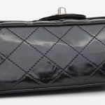 Chanel Medium Classic Flap - Black Patent | Silver hardware