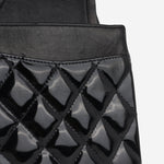 Chanel Medium Classic Flap - Black Patent | Silver hardware