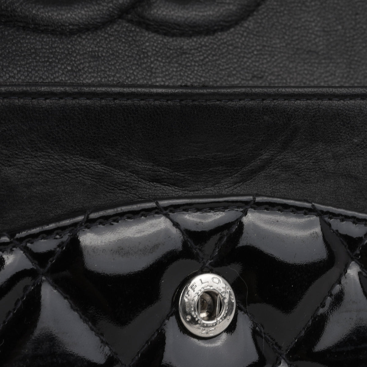 Chanel Medium Classic Flap - Black Patent | Silver hardware