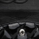 Chanel Medium Classic Flap - Black Patent | Silver hardware