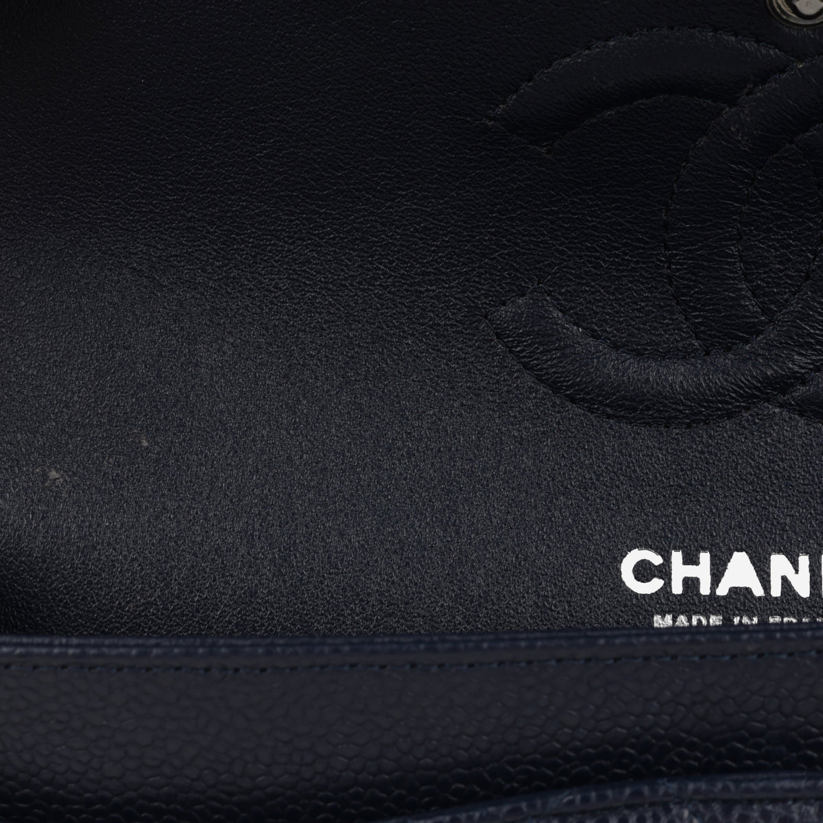 Chanel Medium Classic Flap - Navy Caviar | Silver Hardware