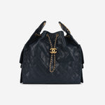 Chanel Medium 25 Hobo Bag - Midnight Blue Caviar | Antique Gold-tone Hardware