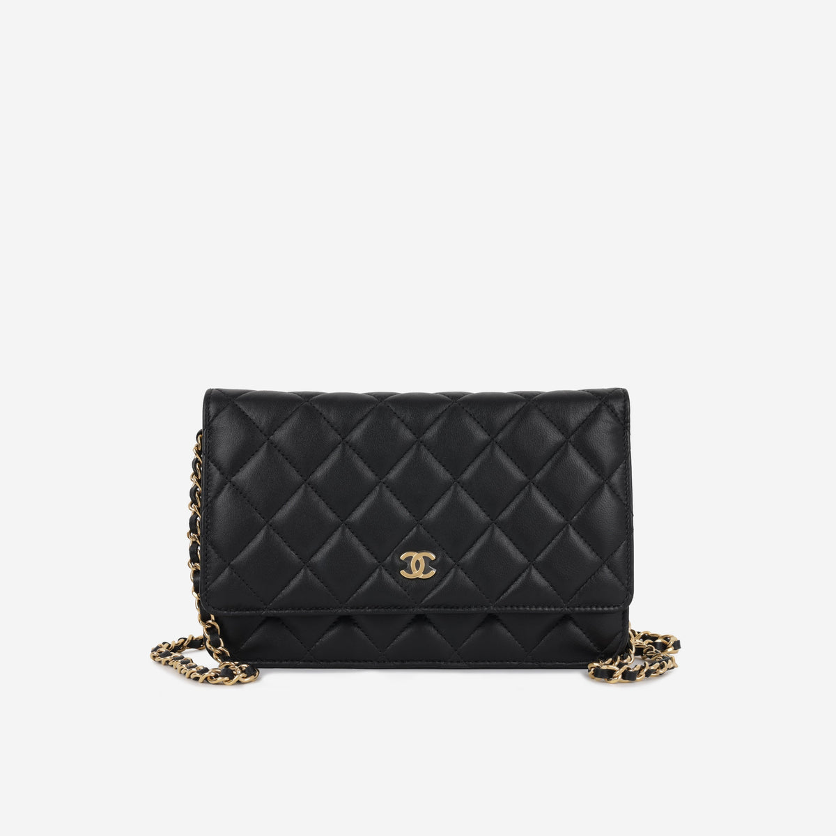 Chanel Classic Wallet on Chain - Black Lambskin | Gold Hardware