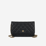 Chanel Classic Wallet on Chain - Black Lambskin | Gold Hardware