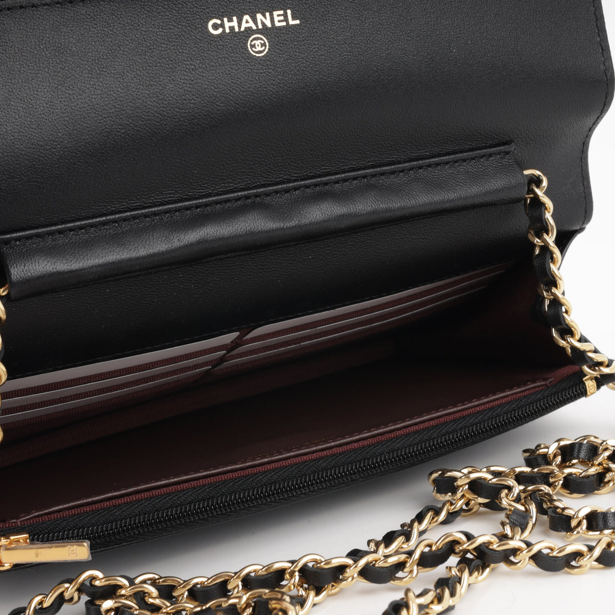 Chanel Classic Wallet on Chain - Black Lambskin | Gold Hardware
