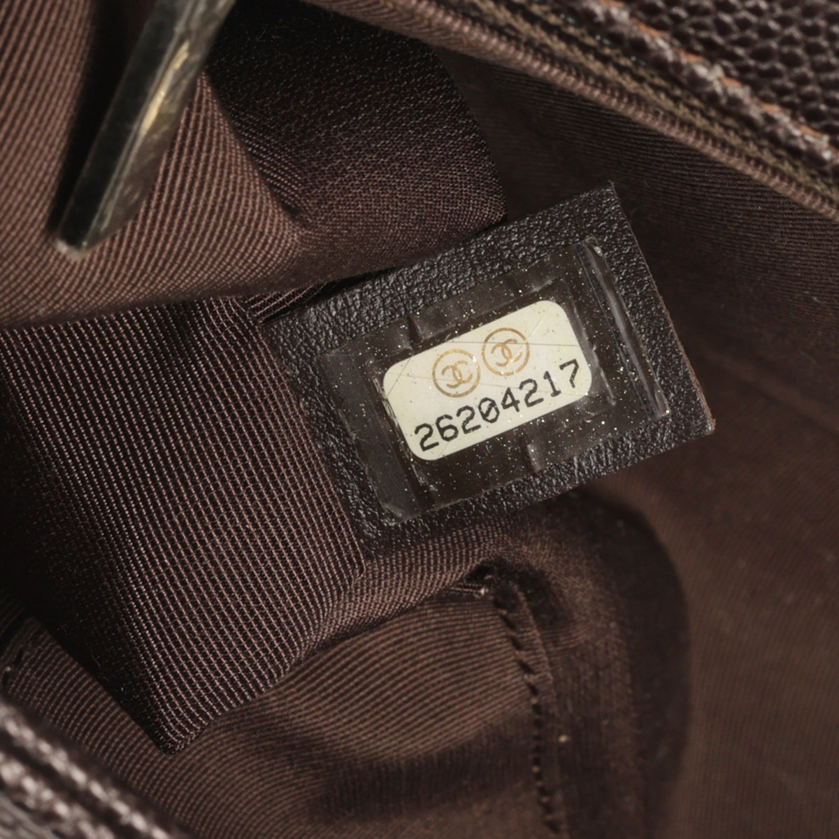 Chanel New Medium Boy Bag - Dark Brown Chevron | Ruthenium Hardware