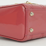Dior Mini Lady Dior - Rose Pink Patent Lambskin | Champagne Gold Hardware